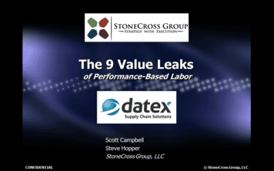 StoneCross Group "The 9 Potential Value Leaks of Performance Based Labor" Webinar