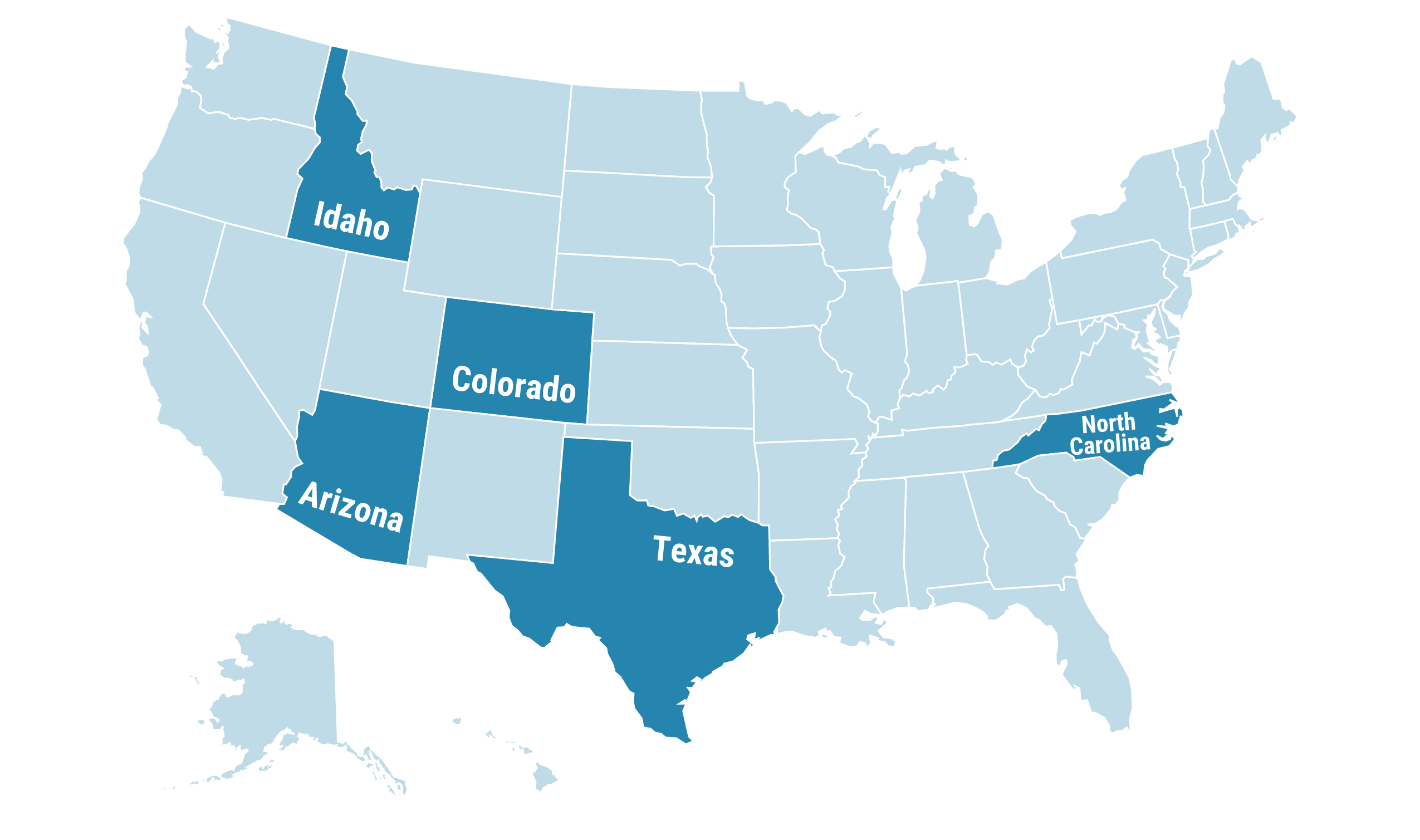 Here are the top states that experienced the most population growth in 2020: