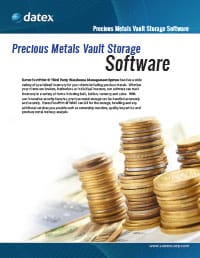 Precious Metals and Vault Storage Software