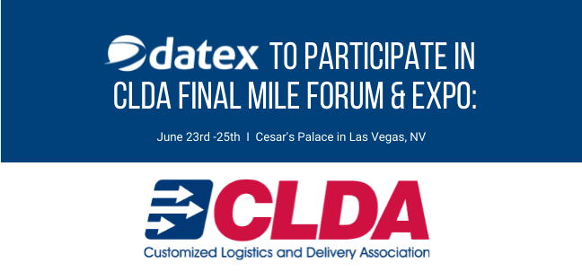 Logistics Technology Provider Datex to Participate in CLDA Final Mile Forum & Expo