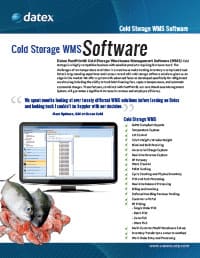 Warehouse Management Software WMS Cold Storage