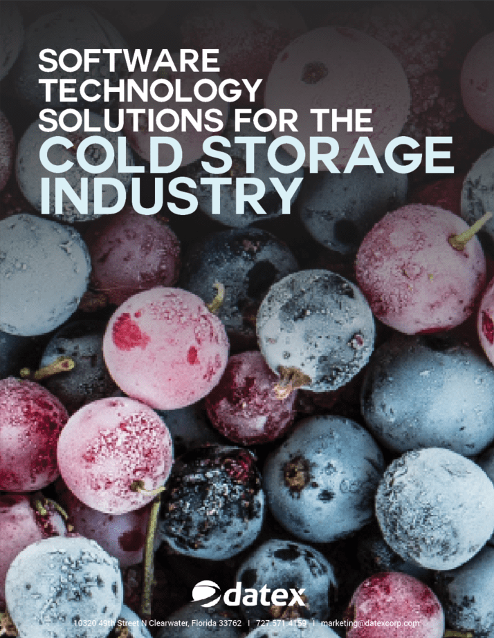 Datex Footprint® Cold Storage WMS Flipbook Datex